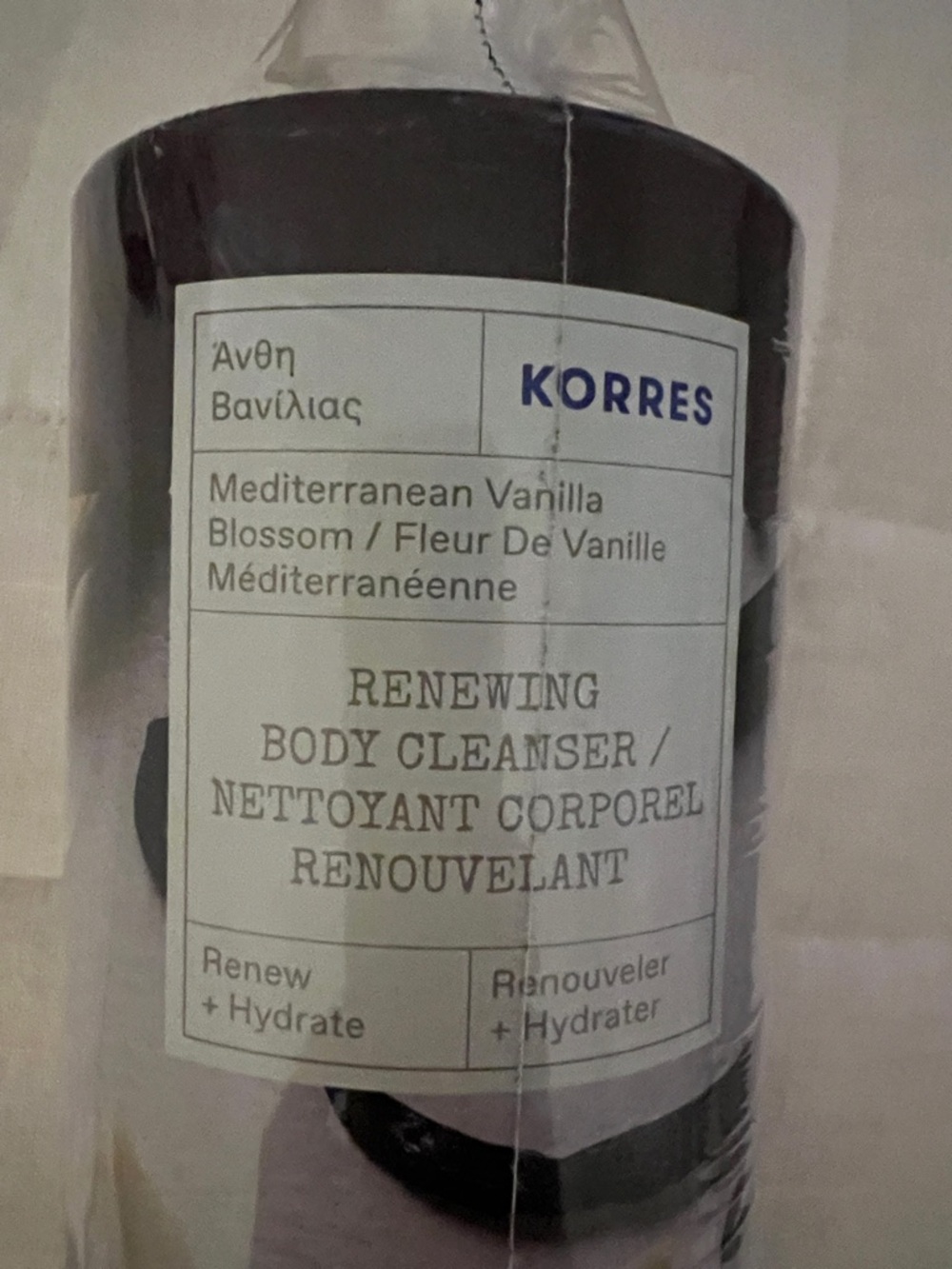 Korres  Mediterranean Vanilla Blossom Renewing Body Cleanser 33.81fl oz - Picture 3 of 4